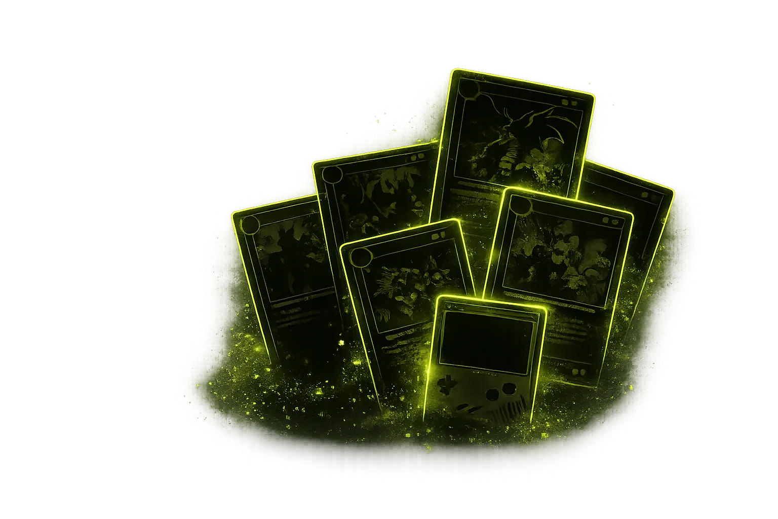 Lime neon trading card collectables